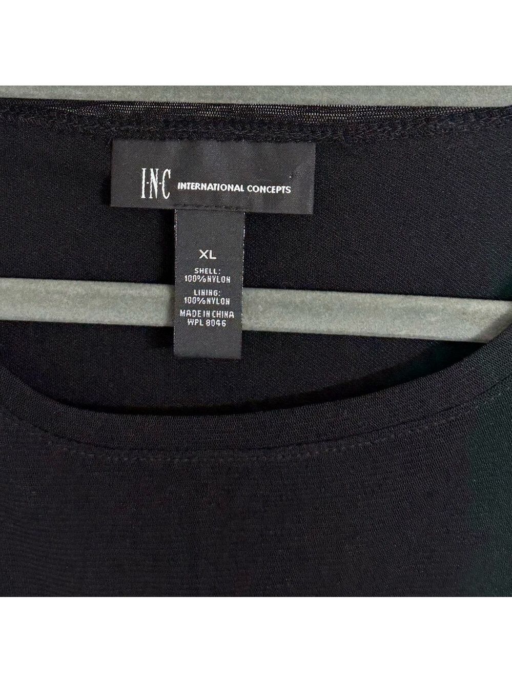 INC Int’l Concepts Women’s Black Shear Sequin Long Sleeve Top. Size XL - Picture 6 of 6